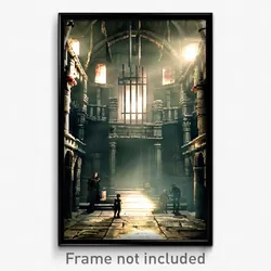 Pixel Art Poster - Complicated Dungeon (8 Bit Psychedelic Video Game Print)