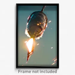 Pixel Art Poster - Notable Pike (8 Bit Psychedelic Trippy Video Game Print)