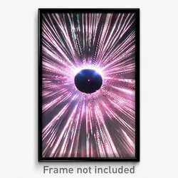 Pixel Art Poster - Sparkling Aperture (8 Bit Psychedelic Video Game Print)