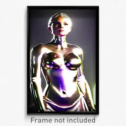 Pixel Art Poster - Glossy Chest (8 Bit Psychedelic Trippy Video Game Print)
