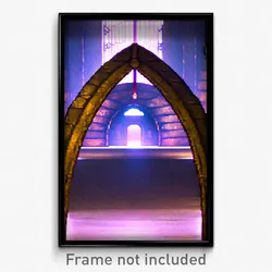 Pixel Art Poster - Unique Vault (8 Bit Psychedelic Trippy Video Game Print)