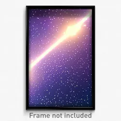 Pixel Art Poster - Cold Galaxy (8 Bit Psychedelic Trippy Weird Video Game Print)