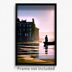 Pixel Art Poster - Thoughtful Quay (8 Bit Psychedelic Trippy Video Game Print)