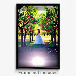 Pixel Art Poster - Gorgeous Orchard (8 Bit Psychedelic Trippy Video Game Print)