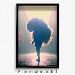 Pixel Art Poster - Fluffy Sanctum (8 Bit Psychedelic Trippy Video Game Print)