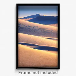 Pixel Art Poster - Frozen Dunes (8 Bit Psychedelic Trippy Video Game Print)