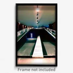 Pixel Art Poster - Underground Ramp (8 Bit Psychedelic Trippy Video Game Print)