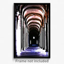 Pixel Art Poster - Unkempt Cloister (8 Bit Psychedelic Trippy Video Game Print)