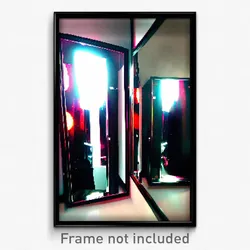 Pixel Art Poster - Superficial Mirror (8 Bit Psychedelic Video Game Print)