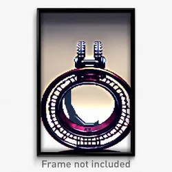 Pixel Art Poster - Humongous Wheels (8 Bit Psychedelic Trippy Video Game Print)