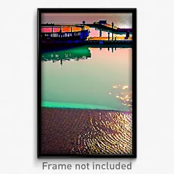 Pixel Art Poster - Nice Jetty (8 Bit Psychedelic Trippy Weird Video Game Print)