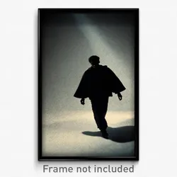 Pixel Art Poster - Colorless Shadow (8 Bit Psychedelic Trippy Video Game Print)