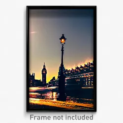 Pixel Art Poster - Outlandish London (8 Bit Psychedelic Trippy Video Game Print)