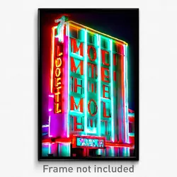 Pixel Art Poster - Vivid Motel (8 Bit Psychedelic Trippy Weird Video Game Print)