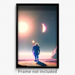 Pixel Art Poster - Enormous Ego Exploration (8 Bit Psychedelic Video Game Print)
