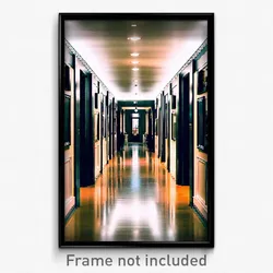 Pixel Art Poster - Immaculate Hallway (8 Bit Psychedelic Video Game Print)