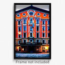 Pixel Art Poster - Beloved Swedish Architecture (8 Bit Video Game Print)