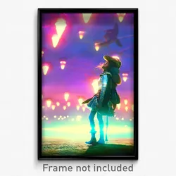 Pixel Art Poster - Notable Dreamscape (8 Bit Psychedelic Video Game Print)