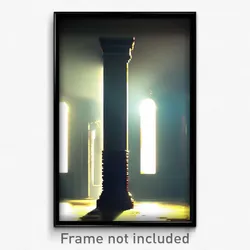 Pixel Art Poster - Creepy Pillar (8 Bit Psychedelic Trippy Video Game Print)
