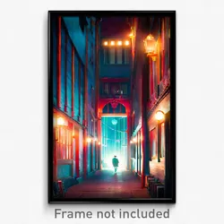 Pixel Art Poster - Novel Mews (8 Bit Psychedelic Trippy Weird Video Game Print)