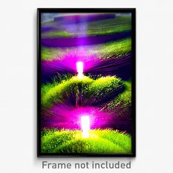 Pixel Art Poster - Nifty Motte (8 Bit Psychedelic Trippy Weird Video Game Print)
