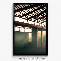 Pixel Art Poster - Old Fashioned Overhang (8 Bit Psychedelic Video Game Print)