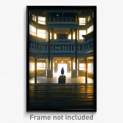 Pixel Art Poster - Esteemed Barracks (8 Bit Psychedelic Trippy Video Game Print)