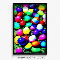 Pixel Art Poster - Marvelous Easter Eggs (8 Bit Psychedelic Video Game Print)