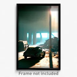 Pixel Art Poster - Basic Dump (8 Bit Psychedelic Trippy Weird Video Game Print)