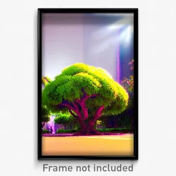 Pixel Art Poster - Normal Bush (8 Bit Psychedelic Trippy Weird Video Game Print)