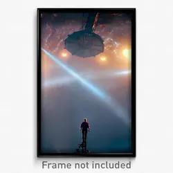 Pixel Art Poster - Dizzying Gallows (8 Bit Psychedelic Trippy Video Game Print)