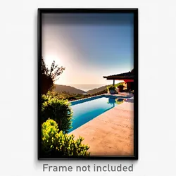 Pixel Art Poster - Thoughtful Villa (8 Bit Psychedelic Trippy Video Game Print)