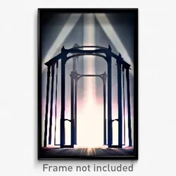 Pixel Art Poster - Big Gallows (8 Bit Psychedelic Trippy Weird Video Game Print)