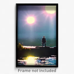 Pixel Art Poster - Major Backwater (8 Bit Psychedelic Trippy Video Game Print)