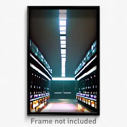 Pixel Art Poster - Normal Repository (8 Bit Psychedelic Trippy Video Game Print)