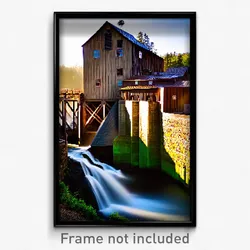 Pixel Art Poster - Drab Mill (8 Bit Psychedelic Trippy Weird Video Game Print)