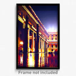 Pixel Art Poster - Reflecting Roman Architecture (8 Bit Video Game Print)