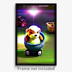 Pixel Art Poster - Plush Barrow (8 Bit Psychedelic Trippy Video Game Print)