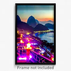 Pixel Art Poster - Enchanting Rio De Janeiro (8 Bit Video Game Print)