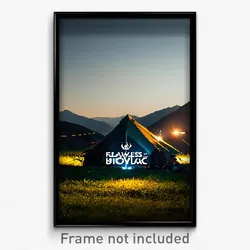 Pixel Art Poster - Flawless Bivouac (8 Bit Psychedelic Trippy Video Game Print)