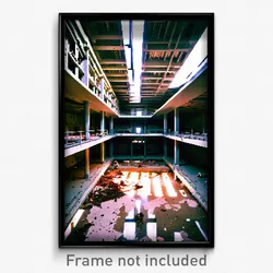 Pixel Art Poster - Abandoned Relicry (8 Bit Psychedelic Trippy Video Game Print)