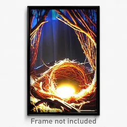 Pixel Art Poster - All Over The Place Nest (8 Bit Psychedelic Video Game Print)