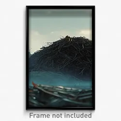 Pixel Art Poster - Dreary Heap (8 Bit Psychedelic Trippy Weird Video Game Print)