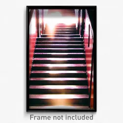 Pixel Art Poster - International Stair (8 Bit Psychedelic Video Game Print)
