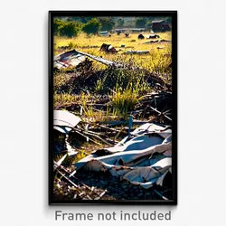 Pixel Art Poster - Tattered Pasture (8 Bit Psychedelic Trippy Video Game Print)