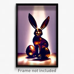 Pixel Art Poster - Bronze Easter (8 Bit Psychedelic Trippy Video Game Print)