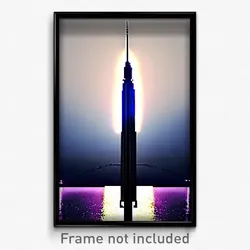 Pixel Art Poster - Clean Neutron (8 Bit Psychedelic Trippy Video Game Print)