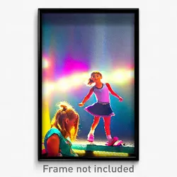Pixel Art Poster - Crazy Flats (8 Bit Psychedelic Trippy Weird Video Game Print)