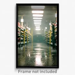 Pixel Art Poster - Damp Aisle (8 Bit Psychedelic Trippy Weird Video Game Print)