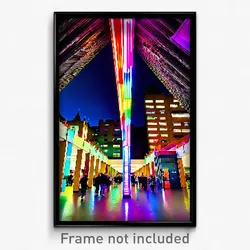 Pixel Art Poster - Vivid Barbican (8 Bit Psychedelic Trippy Video Game Print)